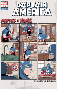 CAPTAIN AMERICA #23 GURIHIRU HEROES AT HOME VAR