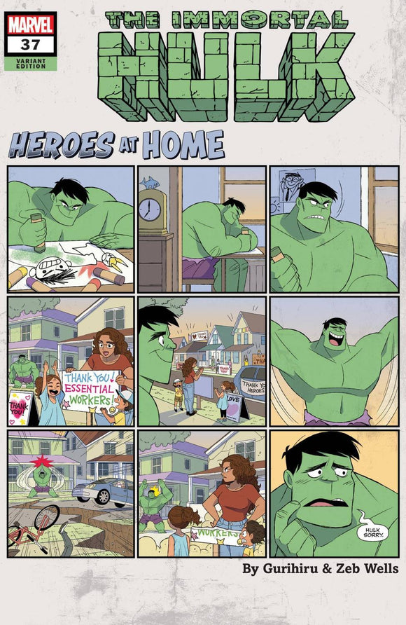 IMMORTAL HULK #37 GURIHIRU HEROES AT HOME VAR