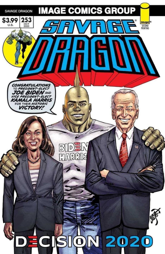 SAVAGE DRAGON #253 2ND PTG BIDEN HARRIS