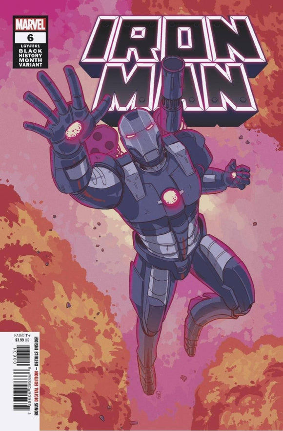 IRON MAN #6 SOUZA WAR MACHINE BLACK HISTORY MONTH VAR