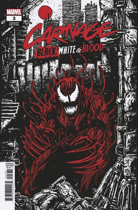 CARNAGE BLACK WHITE AND BLOOD #3 ARTIST B VAR (OF 4)