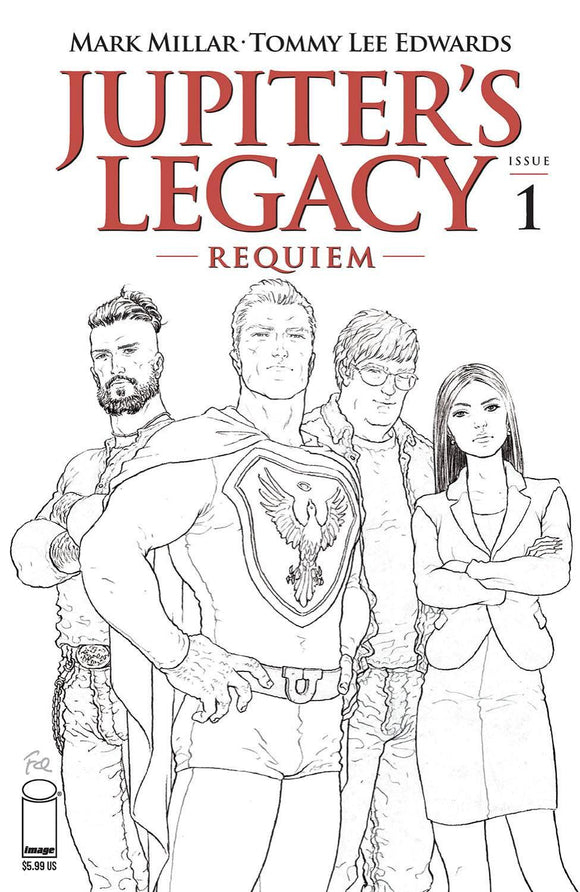 JUPITERS LEGACY REQUIEM #1 CVR C QUITELY B&W (OF 5)