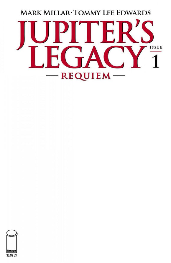 JUPITERS LEGACY REQUIEM #1 CVR G BLANK CVR (OF 5)