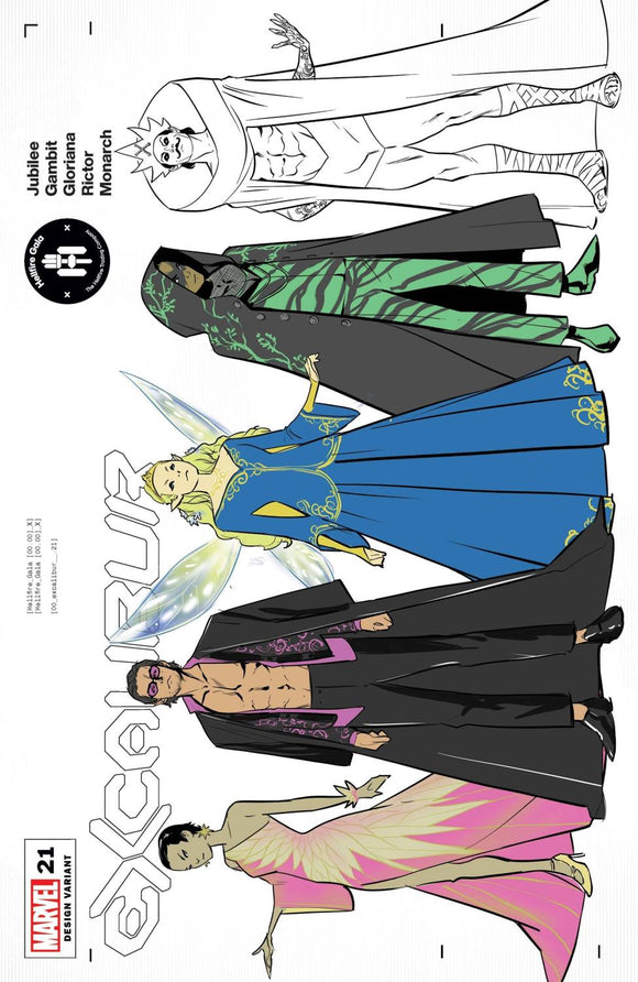 EXCALIBUR #21 TO CHARACTER DESIGN VAR GALA