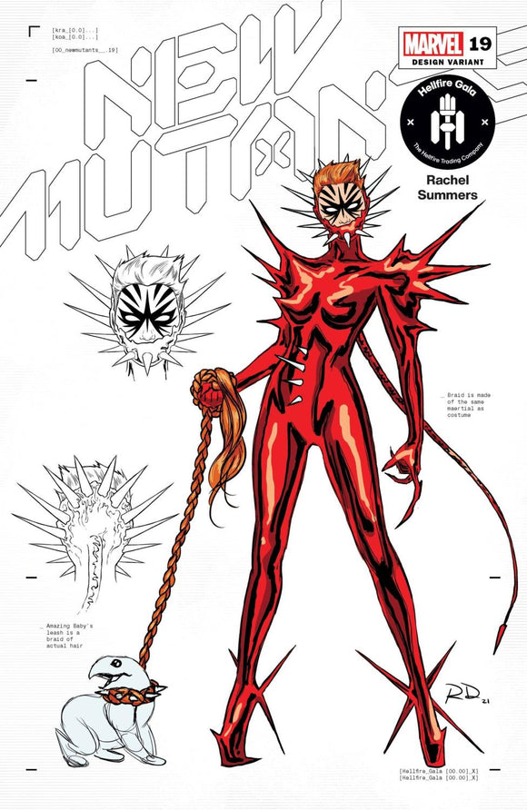 NEW MUTANTS #19 DAUTERMAN RACHEL SUMMERS DESIGN VAR GALA