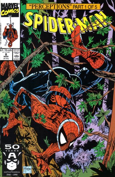 Spider-Man 1990 #8 Direct ed. - back issue - $4.00