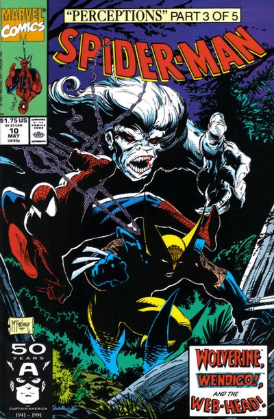 Spider-Man 1990 #10 Direct ed. - back issue - $4.00