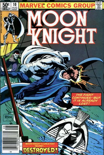 Moon Knight 1980 #10 Newsstand ed. - back issue - $4.00