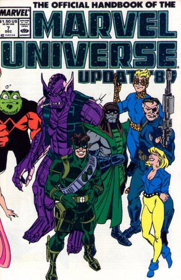 The Official Handbook of the Marvel Universe 1989 #7 - back issue - $4.00