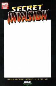 Secret Invasion 2008 #1 Variant Edition - Blank Cover - back issue - $5.00