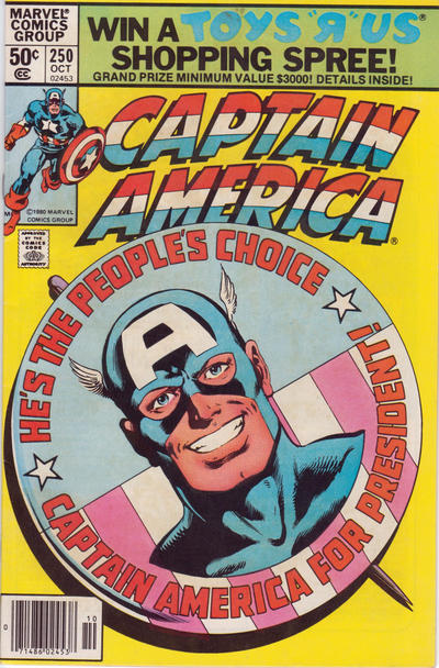 Captain America 1968 #250 Newsstand ed. - back issue - $5.00