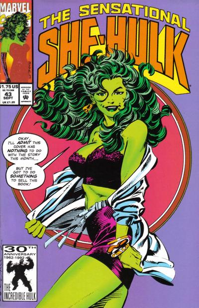 The Sensational She-Hulk 1989 #43 Direct ed. - back issue - $15.00