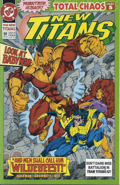 The New Titans 1988 #91 - back issue - $4.00