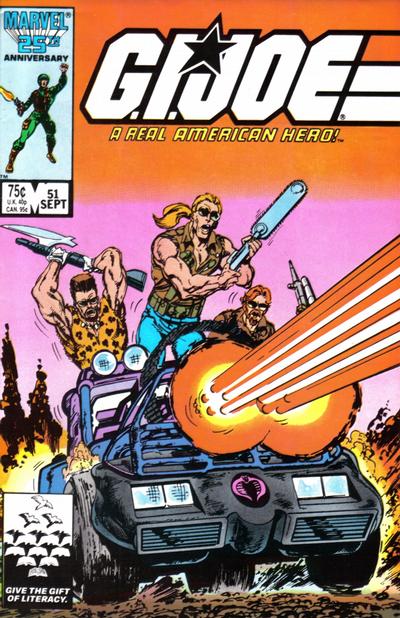G.I. Joe, A Real American Hero 1982 #51 Direct ed. - back issue - $4.00