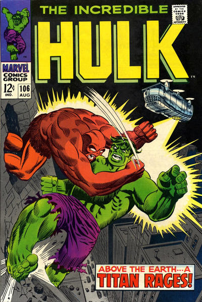 The Incredible Hulk 1968 #106 - 7.5 - $20.00