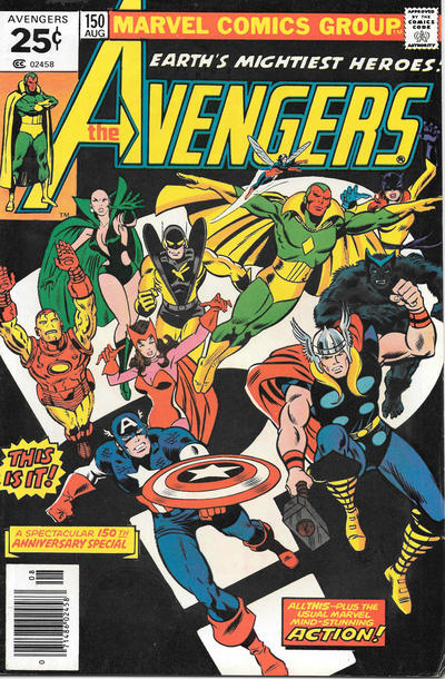 The Avengers 1963 #150 25¢ - back issue - $4.00