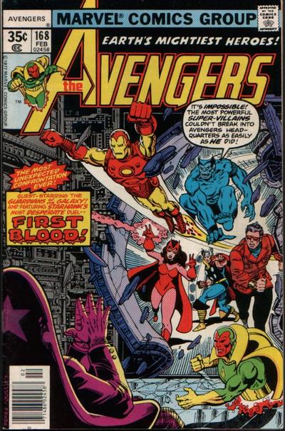 The Avengers 1963 #168 Regular Edition - back issue - $5.00