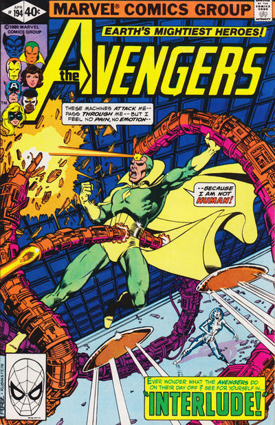 The Avengers 1963 #194 Direct ed. - back issue - $4.00