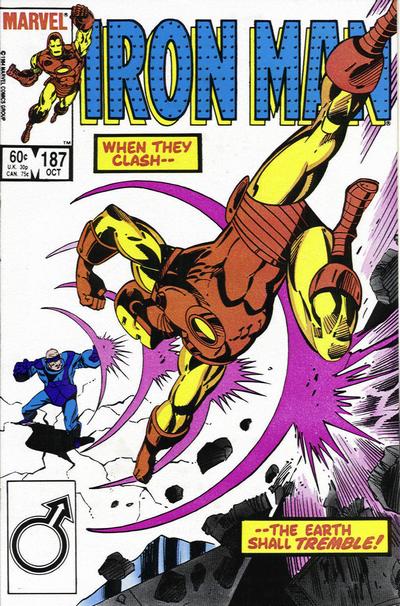 Iron Man 1968 #187 Direct ed. - back issue - $4.00