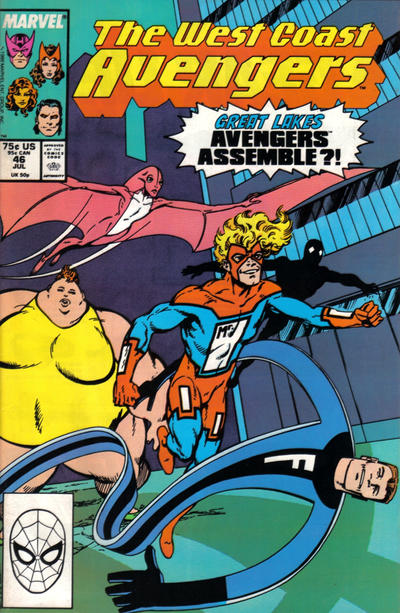 West Coast Avengers 1985 #46 Direct ed. - back issue - $8.00