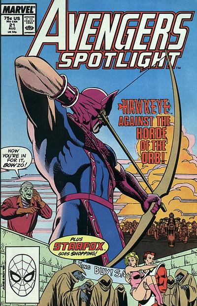 Avengers Spotlight 1989 #21 Direct ed. - back issue - $4.00