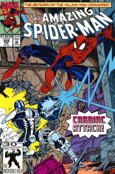 The Amazing Spider-Man 1963 #359 Direct ed. - back issue - $11.00