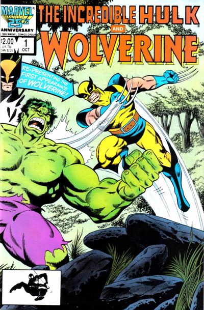 Incredible Hulk and Wolverine 1986 #1 Direct ed. - back issue - $13.00
