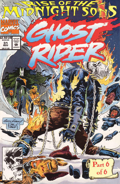 Ghost Rider 1990 #31 Direct ed. - back issue - $17.00