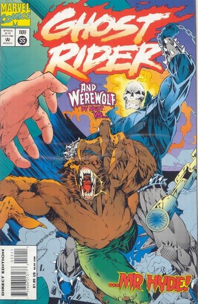 Ghost Rider 1990 #55 Direct Edition - back issue - $4.00