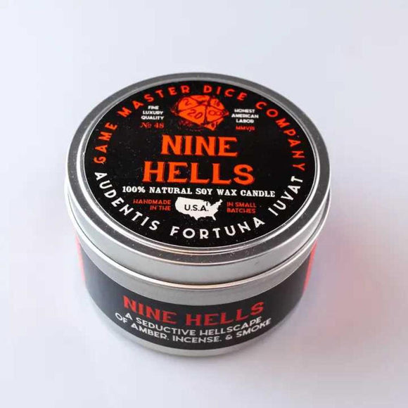 Nine Hells 2oz Gaming Candle Tin