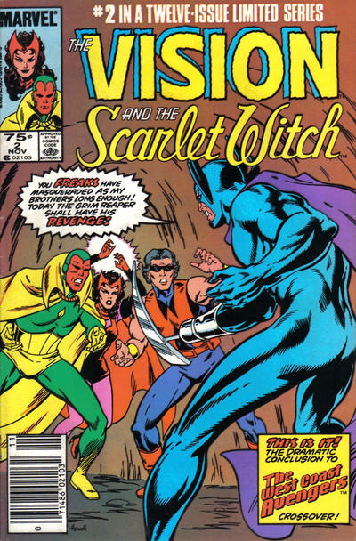 The Vision and the Scarlet Witch #2 Newsstand ed. - back issue - $7.00