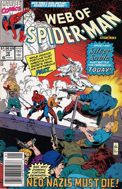 Web of Spider-Man 1985 #72 Newsstand ed. - back issue - $3.00
