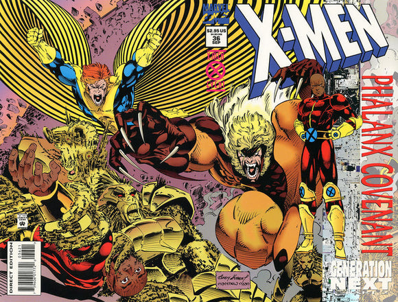 X-Men 1991 #36 Direct Edition Holo-Foil Enhanced Variant - back issue - $4.00