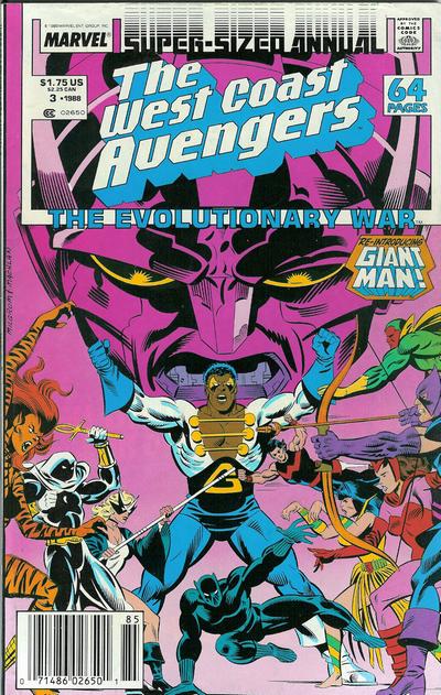 The West Coast Avengers Annual #3 Newsstand ed. - back issue - $4.00