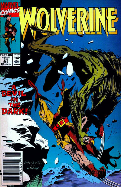 Wolverine 1988 #34 Newsstand ed. - back issue - $3.00