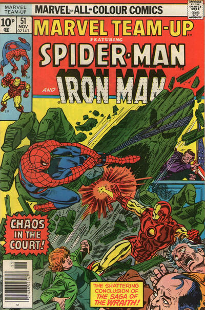 Marvel Team-Up #51 British - reader copy - $3.00