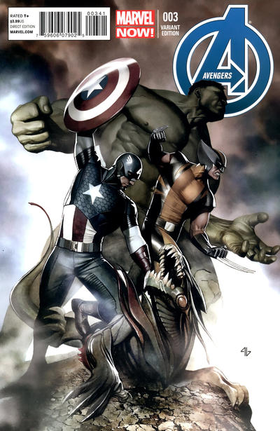 Avengers 2013 #3 Variant Cover by Adi Granov - 9.4 - $17.00