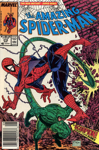 The Amazing Spider-Man #318 Newsstand ed. - back issue - $6.00