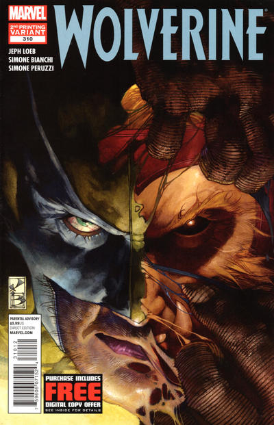 Wolverine #310 Second Print Variant - back issue - $5.00