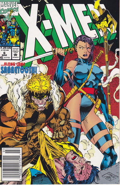 X-Men 1991 #6 Newsstand ed. - back issue - $4.00