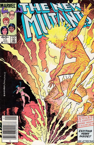 The New Mutants #11 Newsstand ed. - back issue - $4.00