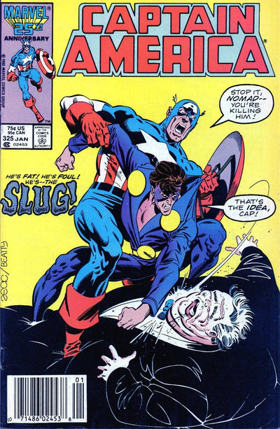 Captain America #325 Newsstand ed. - back issue - $3.00
