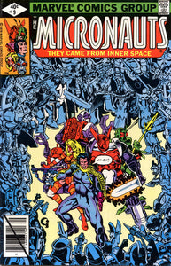 Micronauts #9 Direct ed. - back issue - $5.00