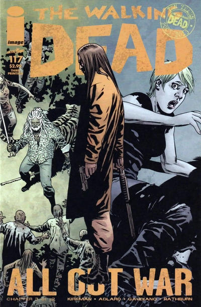 The Walking Dead 2003 #117 Third Printing Signed by Adlard - back issue - $10.00