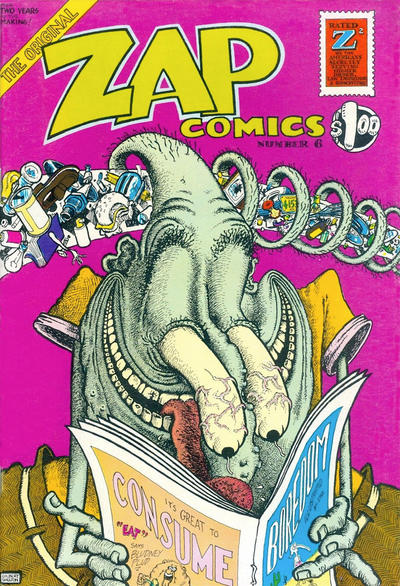 Zap Comix 1969 #6 3rd print- 1.00 USD - back issue - $7.00