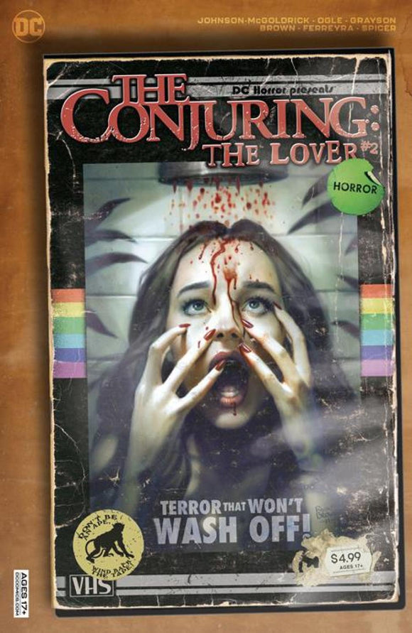 DC HORROR PRESENTS THE CONJURING THE LOVER #2 CVR B RYAN BROWN VHS TRIBUTE CARD STOCK VAR (OF 5)
