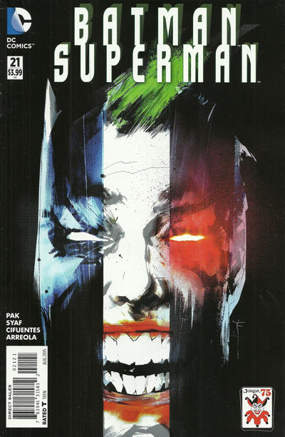 Batman / Superman #21 Joker 75th Anniversary Cover - back issue - $4.00