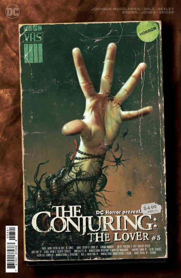 DC HORROR PRESENTS THE CONJURING THE LOVER #3 CVR B RYAN BROWN MOVIE POSTER CARD STOCK VAR (OF 5)