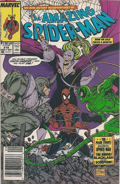 The Amazing Spider-Man #319 Newsstand ed. - back issue - $8.00