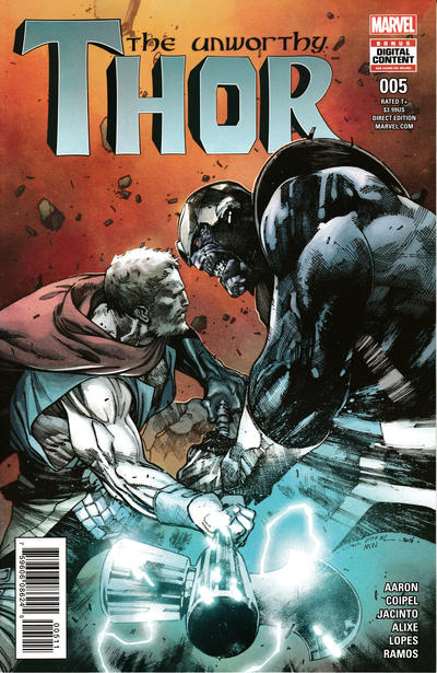 The Unworthy Thor 2017 #5 Olivier Coipel - back issue - $4.00